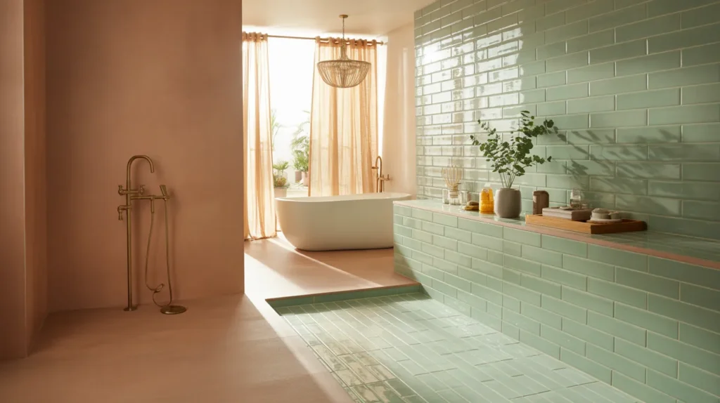 14 aesthetic bathroom tile trends 2026 wellness spa sanctuary