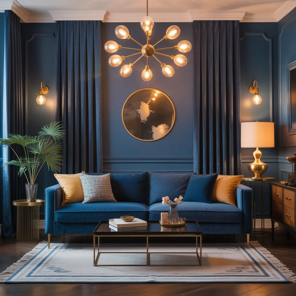 jewel tone velvet curtains luxury living room