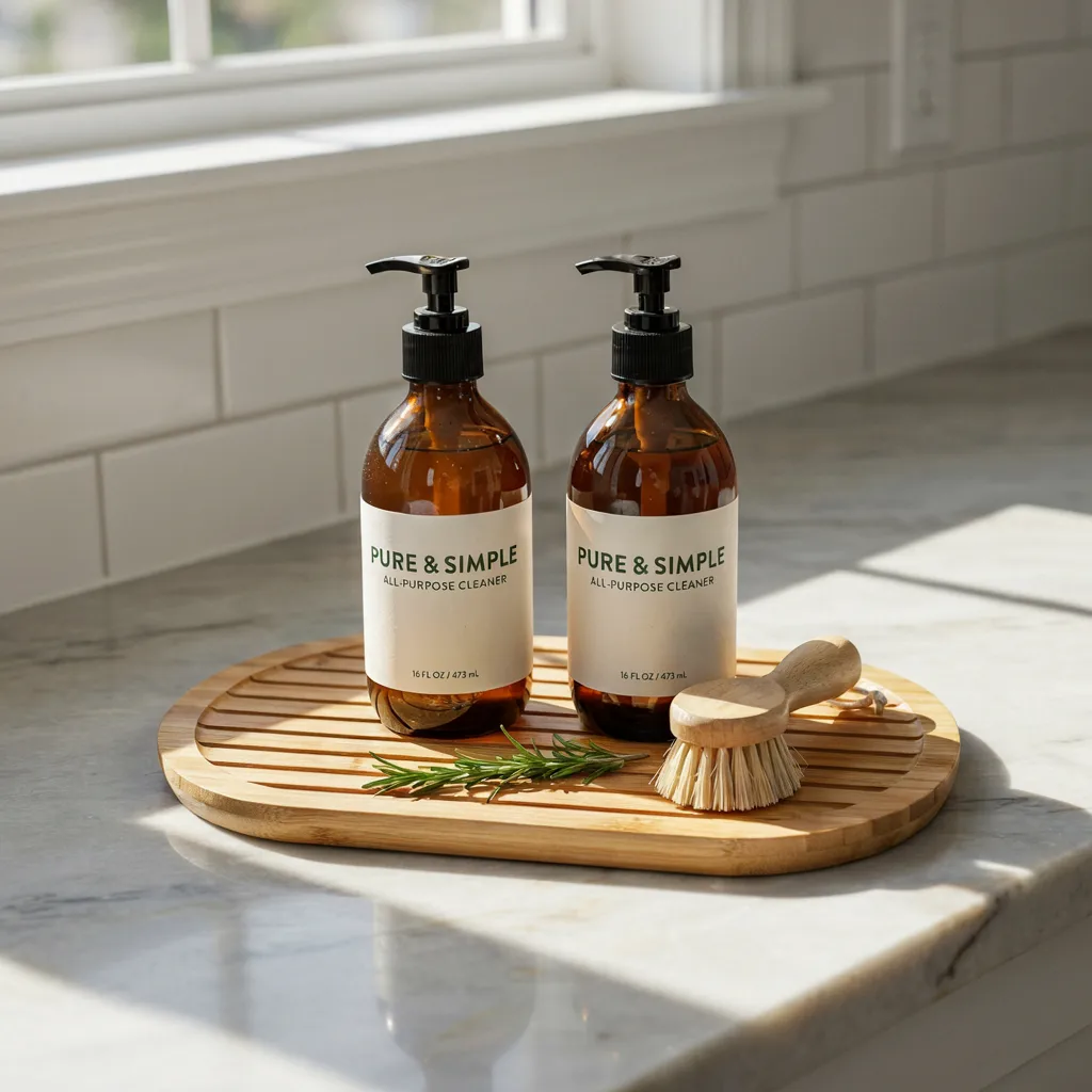 Amber glass sink station DIY gift set