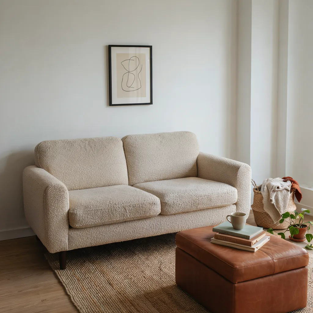 Storage ottoman coffee table