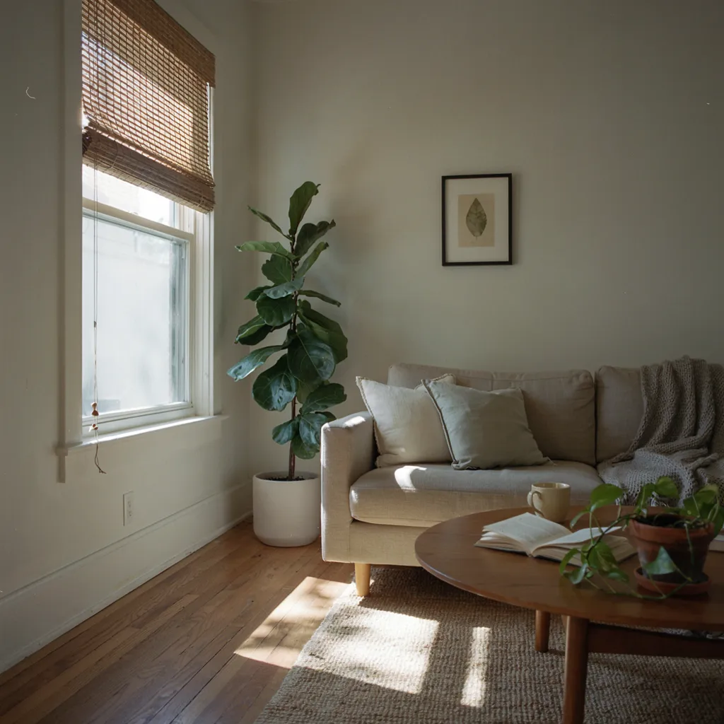 Rattan window shades