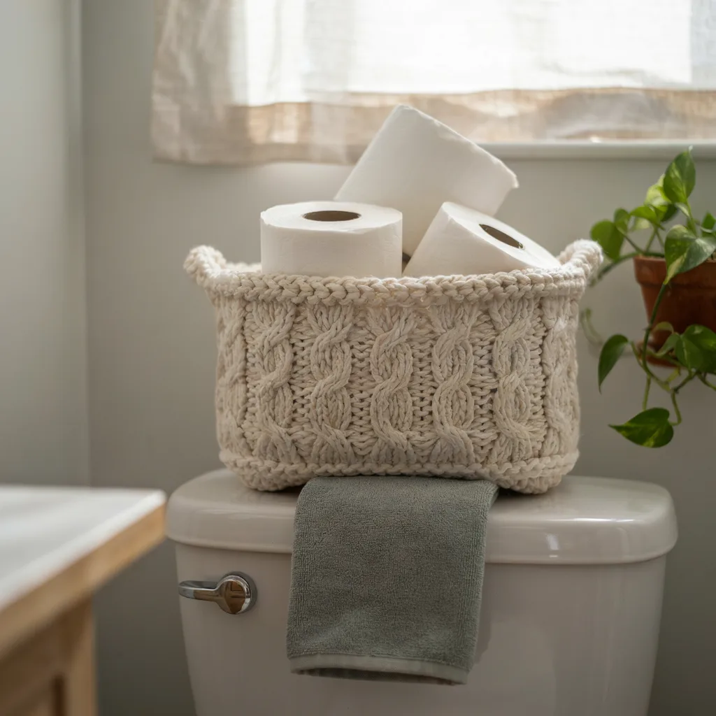 fall bathroom accessories including toilet tank decor